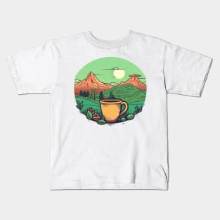 Fresh air fresh coffee Kids T-Shirt